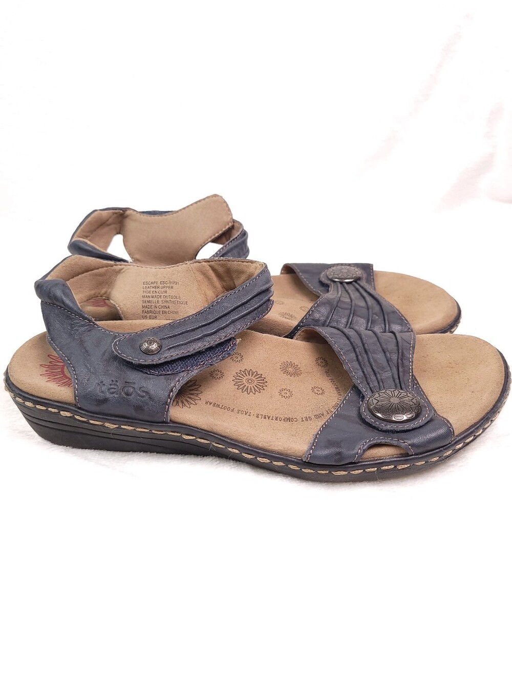 Taos Escape Leather Comfort Sandals 8